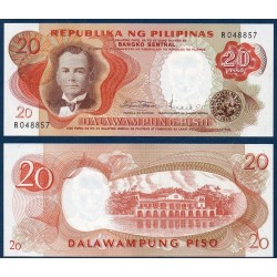 Philippines Pick N°145b, Billet de banque de 20 Piso 1969