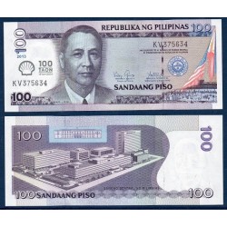 Philippines Pick N°219, Billet de banque de 100 Piso 2014