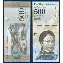 Venezuela Pick N°94a, Billet de banque de 500 Bolivares 2016