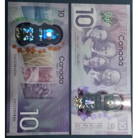 Canada P.112, neuf Billet de 10 dollars 2017 150 ans