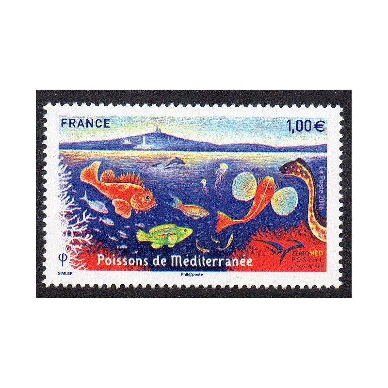 Timbre France Yvert No 5077 Euromed Postal