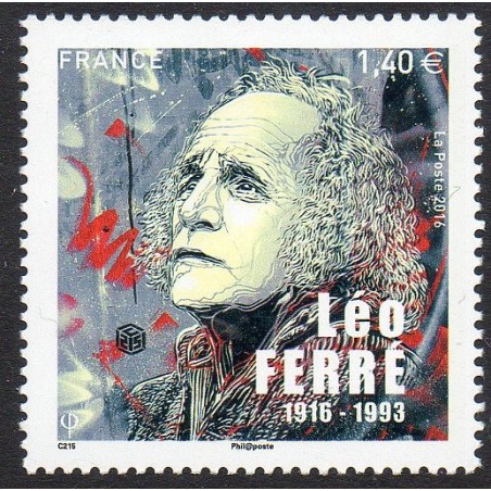 Timbre France Yvert No 5080 Leo Ferré