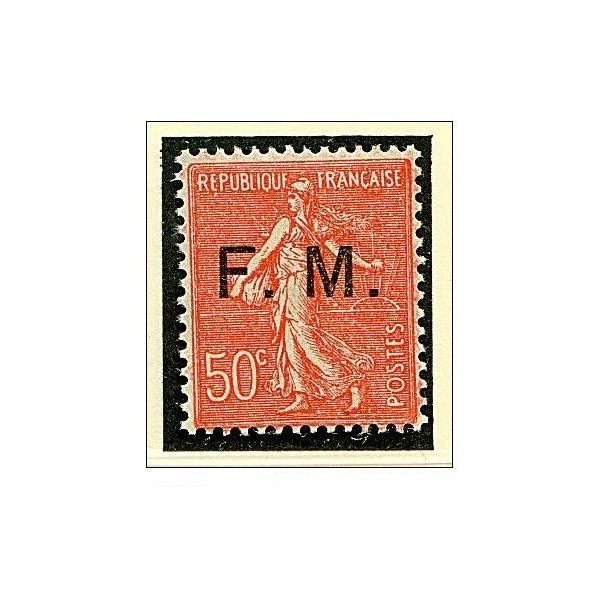 Timbre Franchise Militaire Yvert 6 semeuse