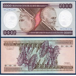 Bresil Pick N°202d, Billet de banque de 5000 Cruzeiros 1984