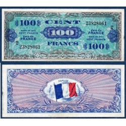 100 Francs Drapeau sup- 1944 série 2 Billet du trésor Central