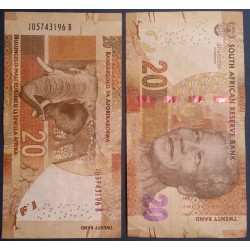 Afrique du sud Pick N°139, Billet de banque de 20 rand 2014-2015 Mandela