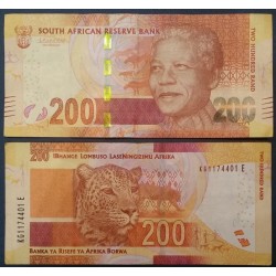 Afrique du sud Pick N°142, Billet de banque de 200 rand 2014 Mandela