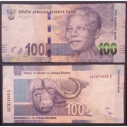 Afrique du sud Pick N°136, Billet de banque de 100 rand 2012 Mandela
