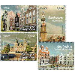 Timbre France Yvert No 5090-5093 Capitales Européennes Amsterdam