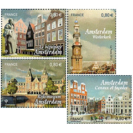 Timbre France Yvert No 5090-5093 Capitales Européennes Amsterdam