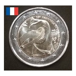 2 euros commémorative France 2017 Ruban rose Cancer du sein