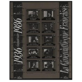 Bloc Feuillet timbre France 9 Cinemathèque Française