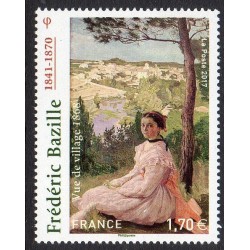 Timbre France Yvert No 5122 Frédéric Bazille vue du village neuf luxe **