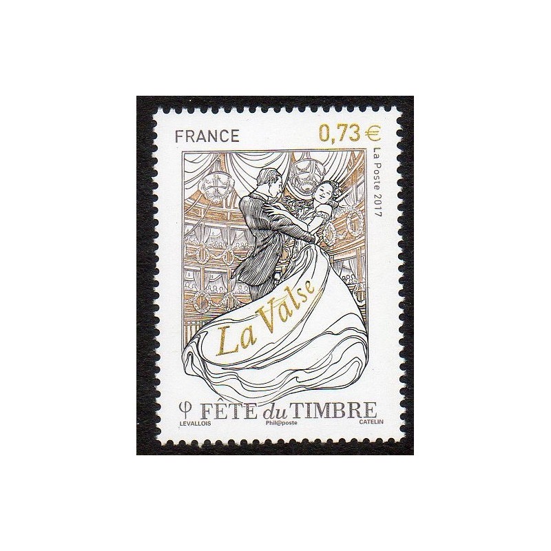 Timbre France Yvert No 5130 Fête du timbre, la valse, danse neuf luxe **