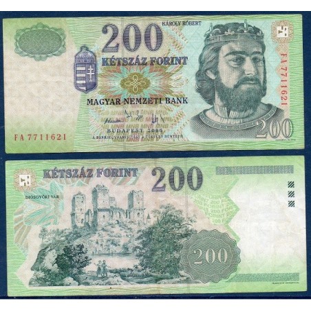 Hongrie Pick N°187e, Billet de banque de 200 Forint 2006