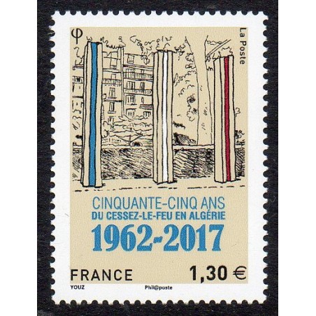 Timbre France Yvert No 5133 cessez-le-feu en algérie luxe **