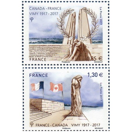 Timbre France Yvert No 5136-5137 Bataille de Vimy neuf luxe **