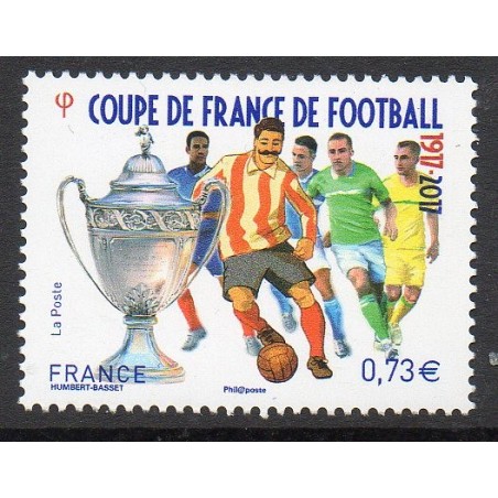 Timbre France Yvert No 5145 centenaire coupe de France de  football neuf luxe **