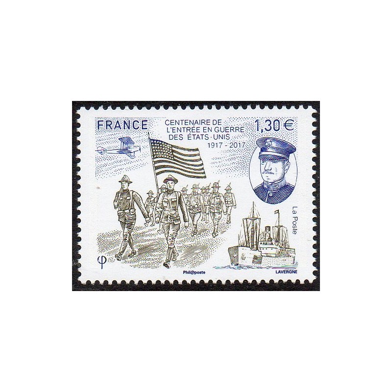 Timbre France Yvert No 5156 Entrée en guerre des états unis neuf luxe **