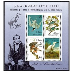 Bloc Feuillet France FranceYvert 18 Audubon, série arts décoratifs