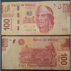Mexique Pick N°124l, TTB Billet de Banque de 100 pesos 2014