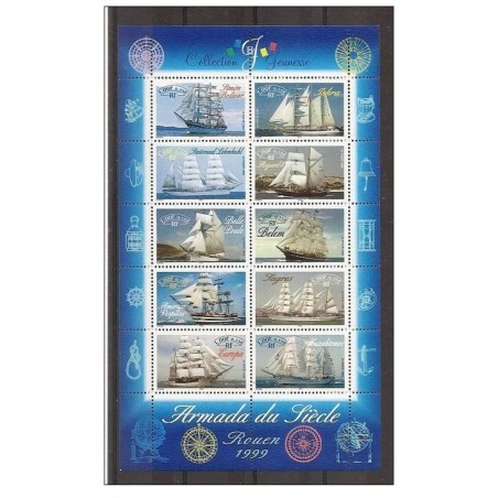 Bloc Feuillet France Yvert 25 Armada du siècle, collection jeunesse