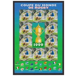 Bloc Feuillet France Yvert 26 Coupe du monde de rugby