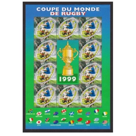 Bloc Feuillet France Yvert 26 Coupe du monde de rugby