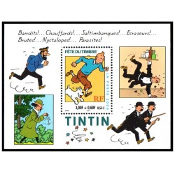 Bloc Feuillet FranceYvert 28 Fête du tmbre, Tintin