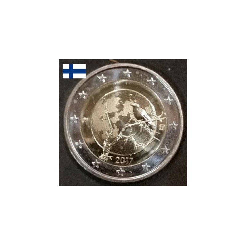 2 euros commémorative Finlande 2017 nature finlandaise