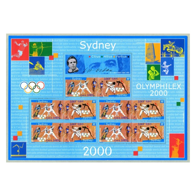 Bloc Feuillet France Yvert 31A Jeux olympiques de Sydney Bloc Feuillet France Yvert 31A Jeux olympiques de Sydney