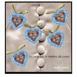 Bloc Feuillet France Yvert 33 saint Valentin coeurs de Christian Lacroix