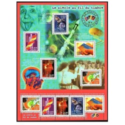 Bloc Feuillet France Yvert 39 Siecle au fil du timbre, science