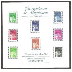 Bloc Feuillet France Yvert 41-42 Couleurs de marianne