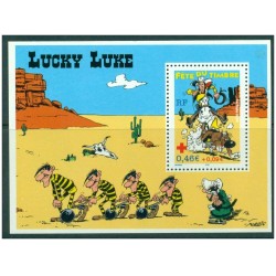 Bloc Feuillet france Yvert 55 Fête du timbre Lucky luke