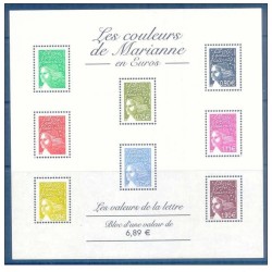 Bloc Feuillet France Yvert 67 Les couleurs de marianne