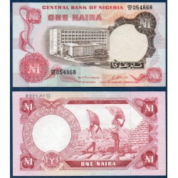 Nigeria Pick N° 15b TTB, Billet de Banque de 1 Naira 1973-1978