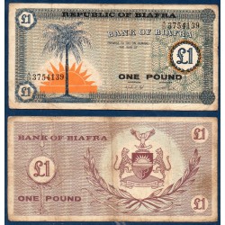 Biafra Pick N°2, Billet de banque de  1 pound 1967