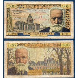 5 Nouveaux francs / 500 Francs Victor Hugo TB+ 12.2.1959 Billet de la banque de France