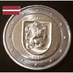 2 euros commémorative Lettonie 2017 Kurzeme