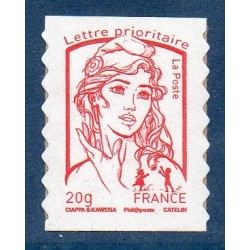 Autoadhésif Yvert No 851a issue de carnet Timbre Marianne de Ciappa 2013