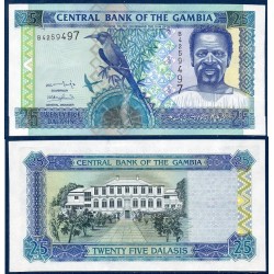 Gambie Pick N°22, Billet de banque de 25 Dalasis 2001