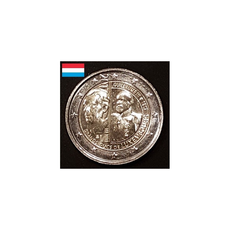 2 euros commémorative Luxembourg 2017 Grand duc Guillaume III