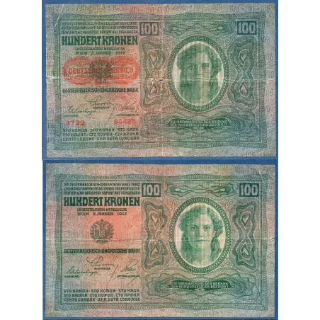 Autriche Pick N°56, Billet de banque de 100 Kronen 1919