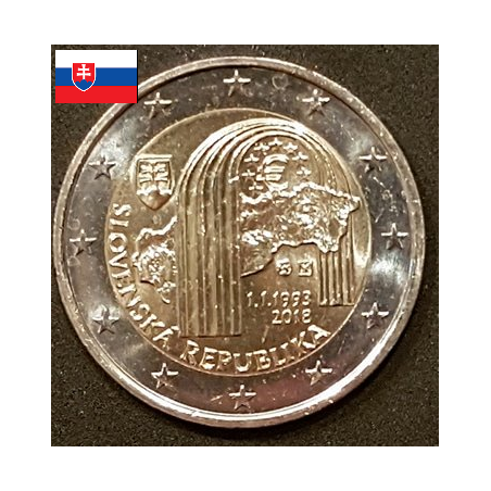2 euros commémorative Slovaquie 2018 république Slovaque piece de monnaie €