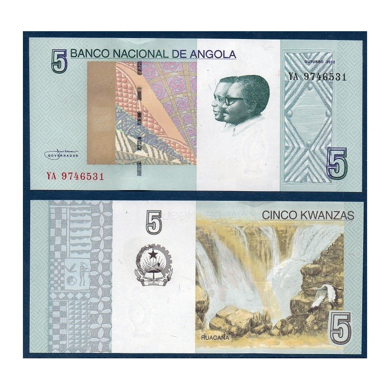 Angola Pick N°151A, Billet de banque de 5 Kwanzas 2012