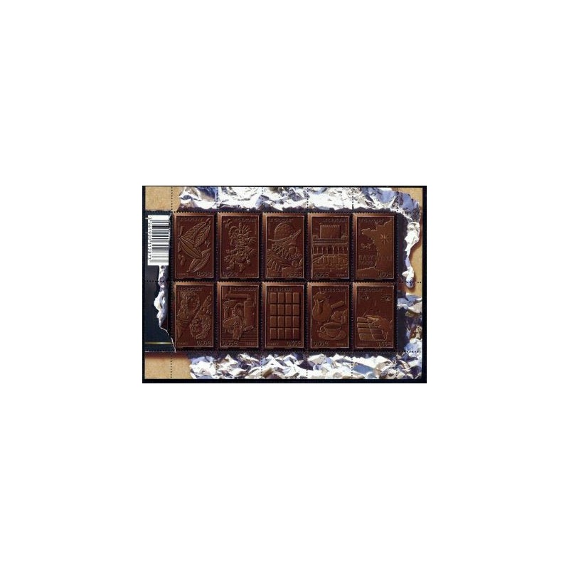 Bloc Feuillet France Yvert F4357 Bloc Chocolat Odorant