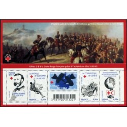 Bloc Feuillet France année 2009 Yvert F4386 Croix Rouge