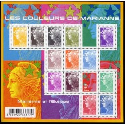 Bloc Feuillet France Yvert F4409 Les couleurs de Marianne