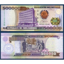 Mozambique Pick N°142, Billet de banque de 500000 meticais 2003